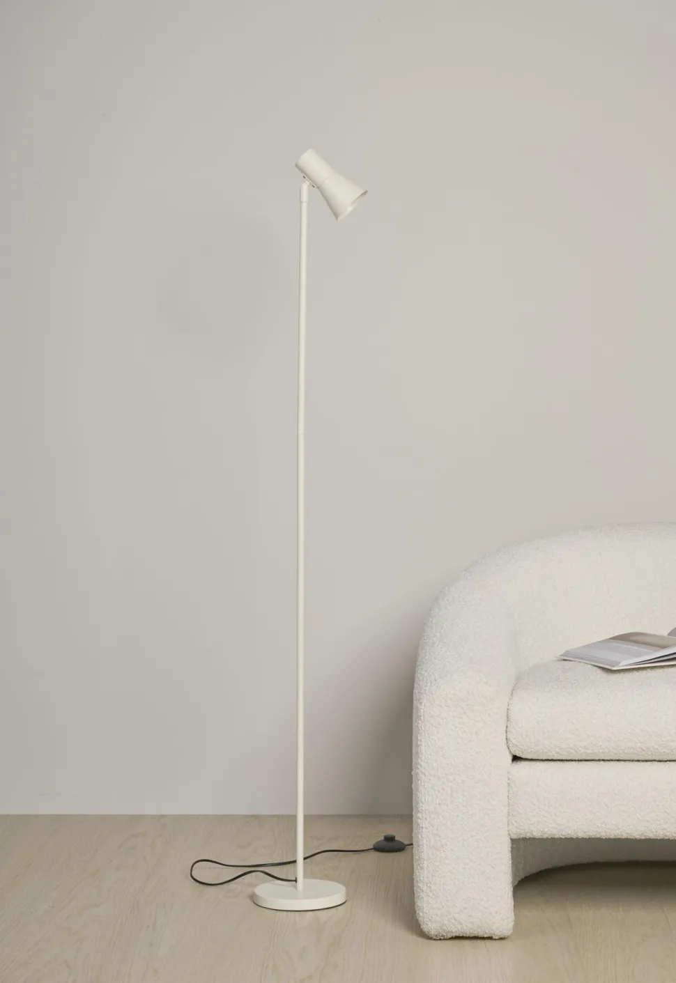 Gulvlampe krem - 20x17,5x140 cm