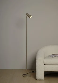 Gulvlampe taupe - 20x17,5x140 cm