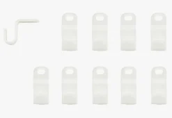 Henger hvit - 2x5 cm
