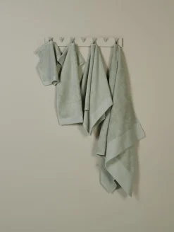 Håndkle lys grønn - 30x30 cm