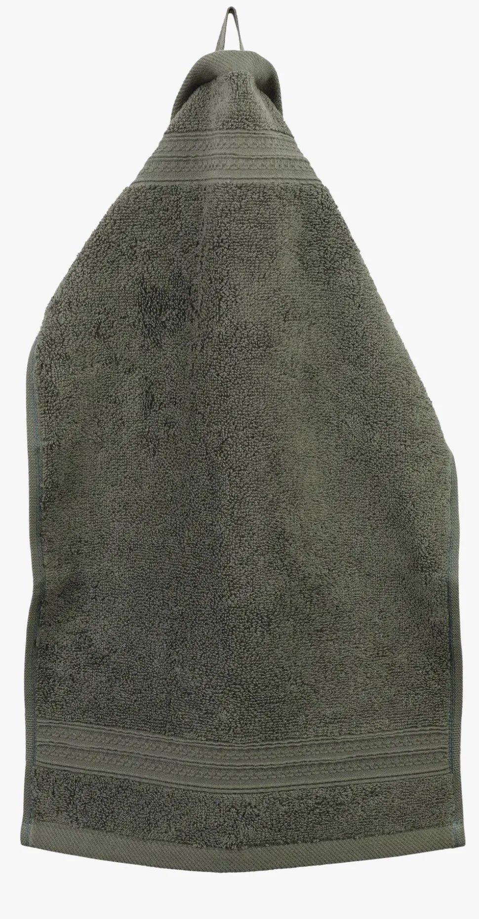 Håndkle olivengrønn - 30x50 cm
