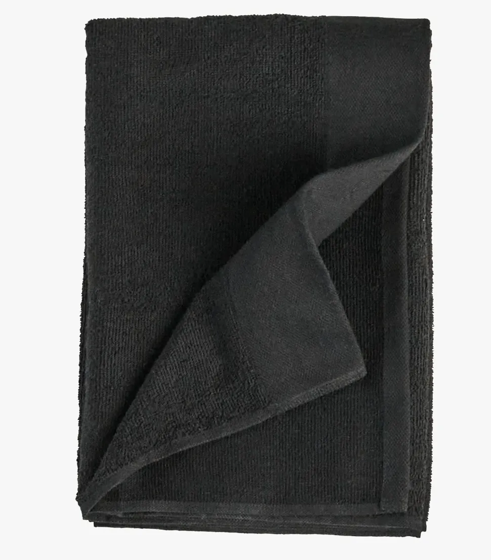 Håndkle svart - 50x70cm
