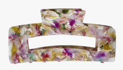 Hårklype multi rosa - 5,5x10 cm