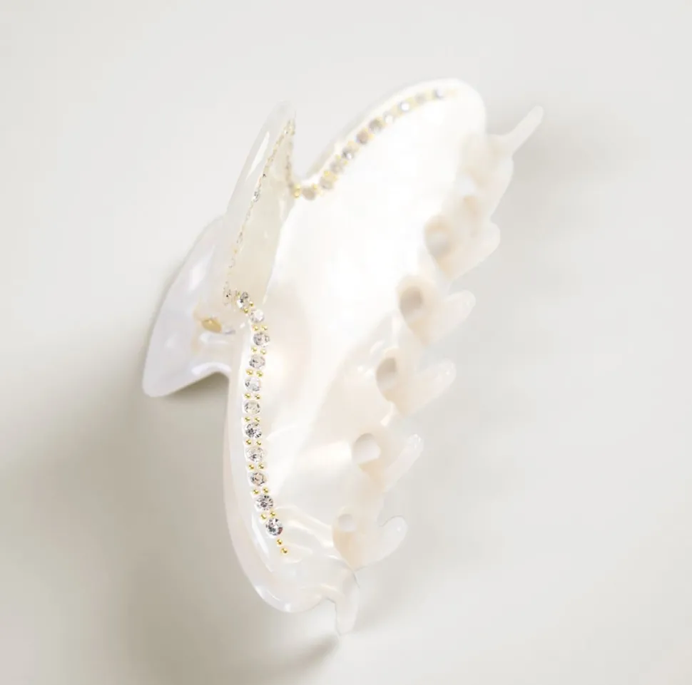 Hårklype offwhite - 4,2x8,8x3,8 cm