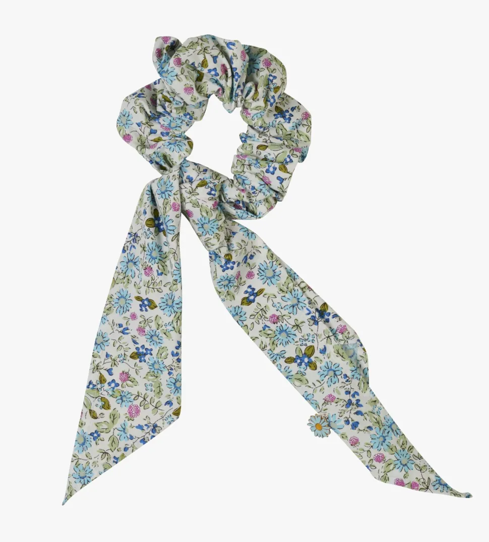 Hårstrikk multi blå - ø6,5 cm