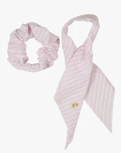 Hårstrikk rosa - ø6,5 cm