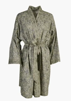 Kimono olivengrønn - one size
