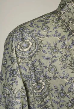 Kimono olivengrønn - one size
