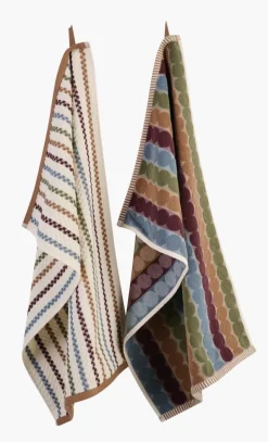 Kjøkkenhåndkle 2pk beige - 45x70 cm