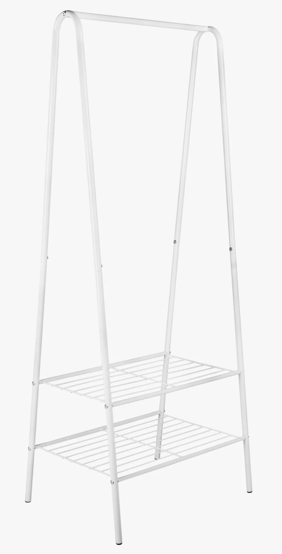 Klesstativ hvit - 60x45x152 cm