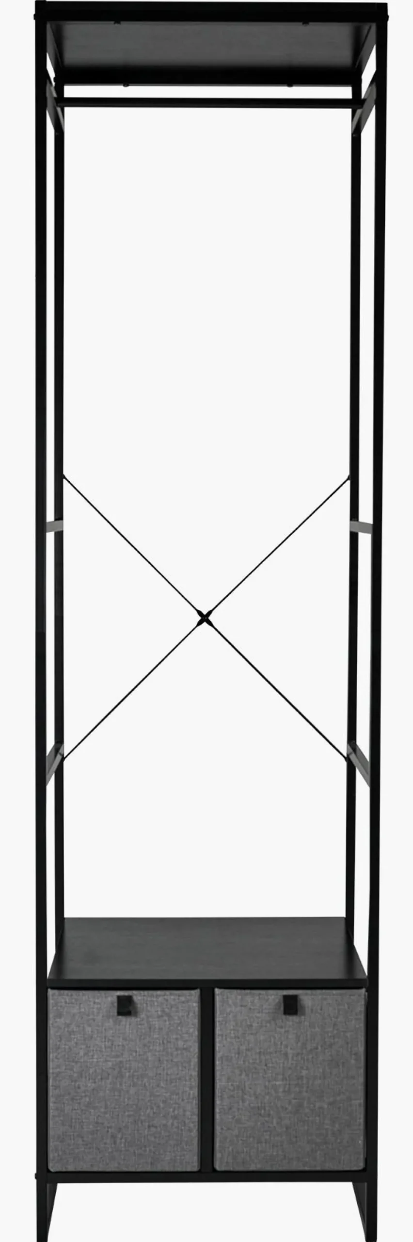 Klesstativ svart - 60x46,5x215 cm