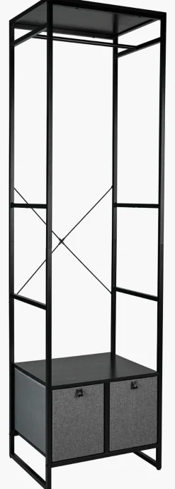 Klesstativ svart - 60x46,5x215 cm