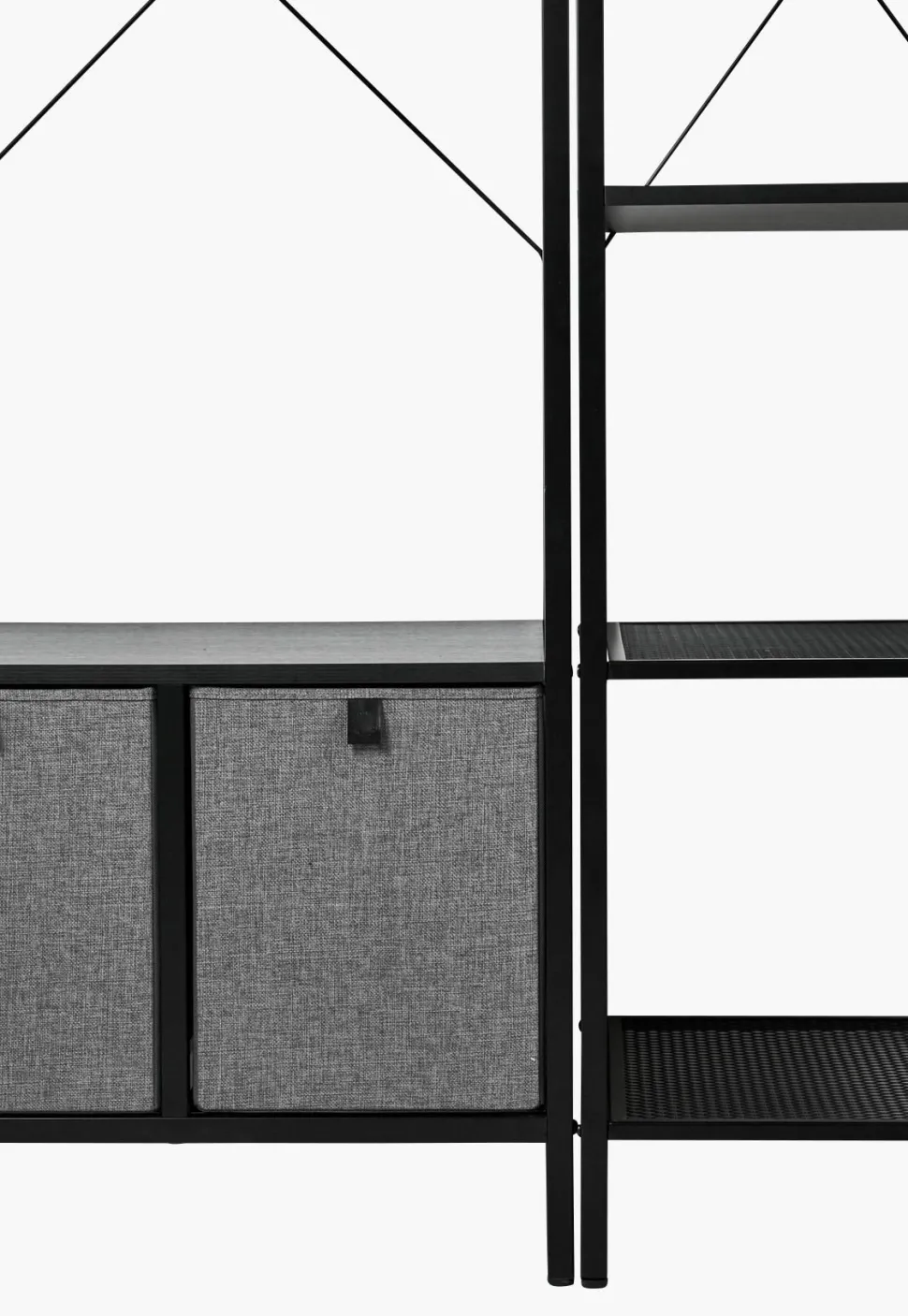 Klesstativ svart - 60x46,5x215 cm