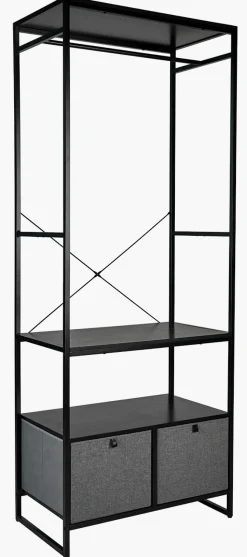 Klesstativ svart - 84x46,5x215 cm