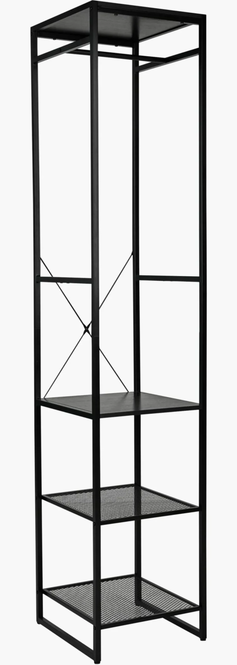 Klesstativ svart - 44x46,5x215 cm