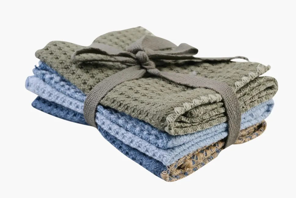 Klut 3 pk gråblå - 25x25 cm
