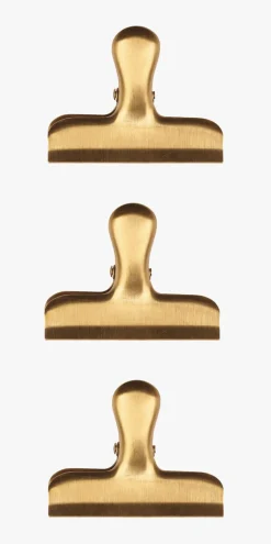 Klype 3pk gull - 6x7,5 cm