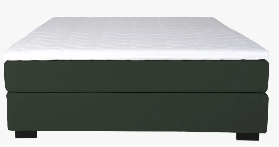 Kontinentalseng medium og fast komfort olivengrønn - 150x200 cm