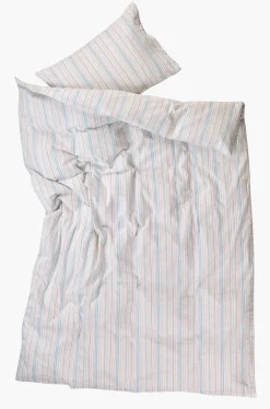 Krepp sengesett multi - 140x220+50x70 cm