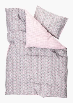 Krepp sengesett multi rosa - 140x200 cm