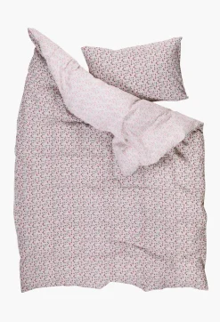 Krepp sengesett multi rosa - 140x200 cm