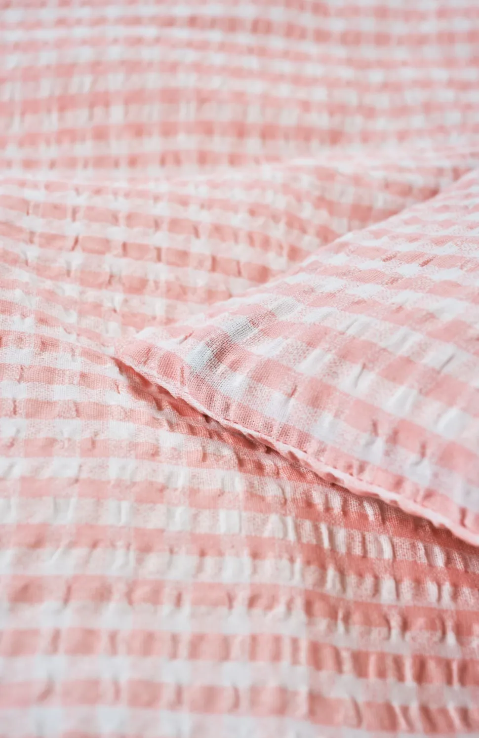 Krepp sengesett rosa - 140x200 cm