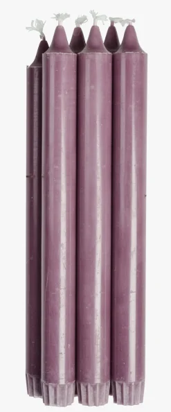 Kronelys mørk lilla - 24 cm