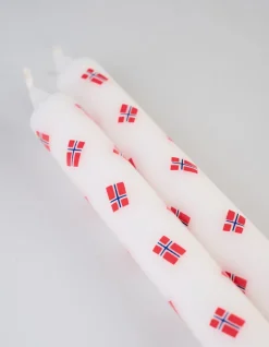 Kronelys multi rød - 2,2x19 cm