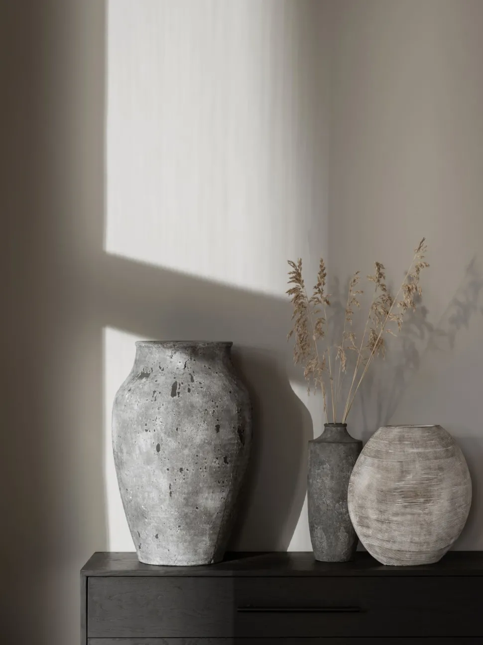 Krukke grå - 42,5x42,5x65,5 cm