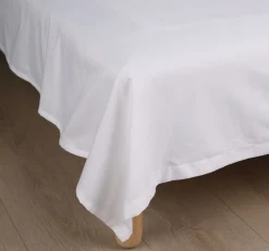Laken flatt hvit - 150x260 cm