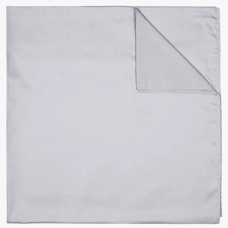 Laken flatt lys grå - 150x260 cm