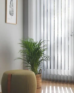Lameller hvit - 8,9x250cm