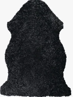 Lammeskinn mørk grå - 85 cm