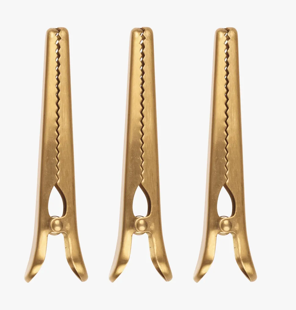 Lang klype 3 pk gull - 11,5x2,3 cm