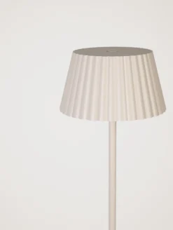 Led gulvlampe beige - 122 cm ø13,5