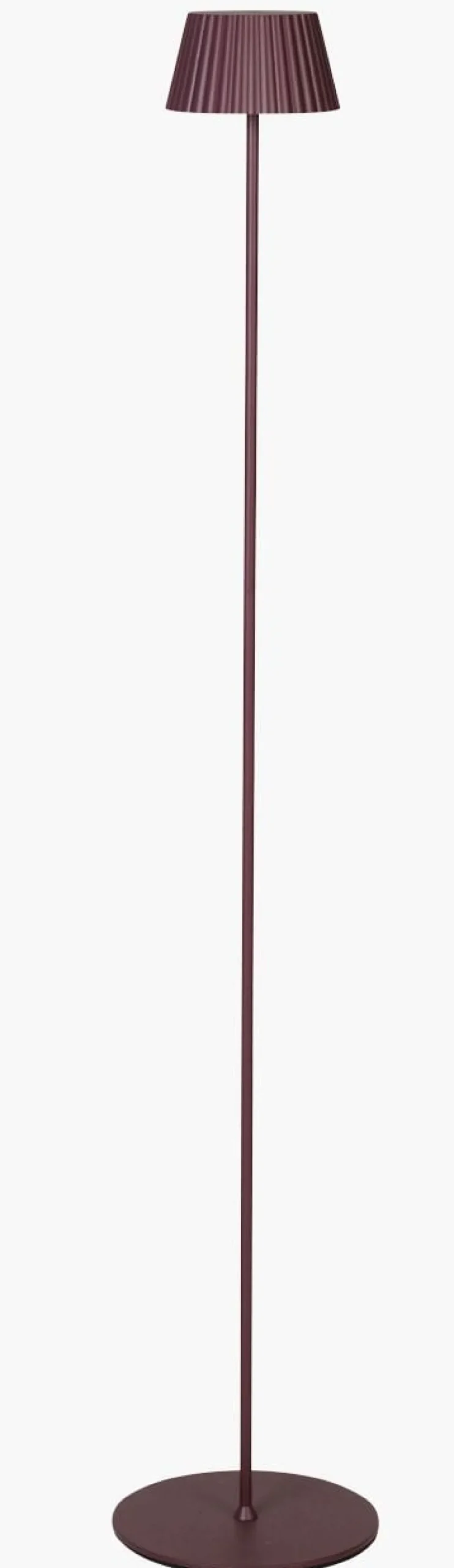 Led gulvlampe burgunder - 122 cm ø13,5
