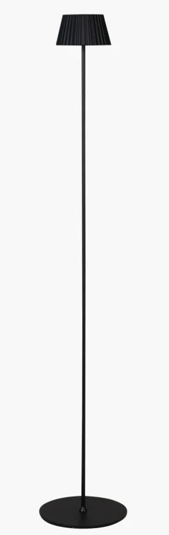 Led gulvlampe svart - 122 cm ø13,5