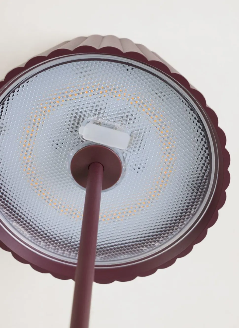 Led lampe burgunder - 37,5 cm ø13,5