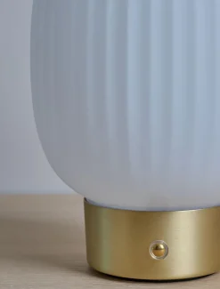 Led lampe messing - 20 cm ø14,2
