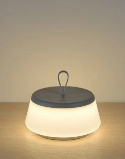 Led lampe taupe - 22,9 cm ø14,2
