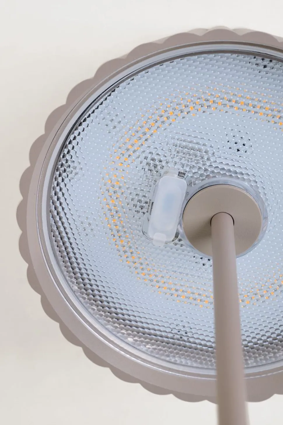 Led lampe taupe - 37,5 cm ø13,5