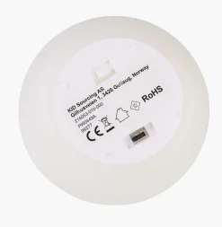 Led lys hvit - 10x10x8,5 cm
