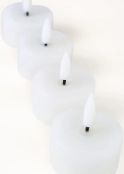 Led lys hvit - 4,5x4,5x5,5 cm