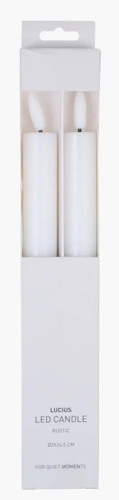 Led stakelys hvit - ø2x24,5 cm