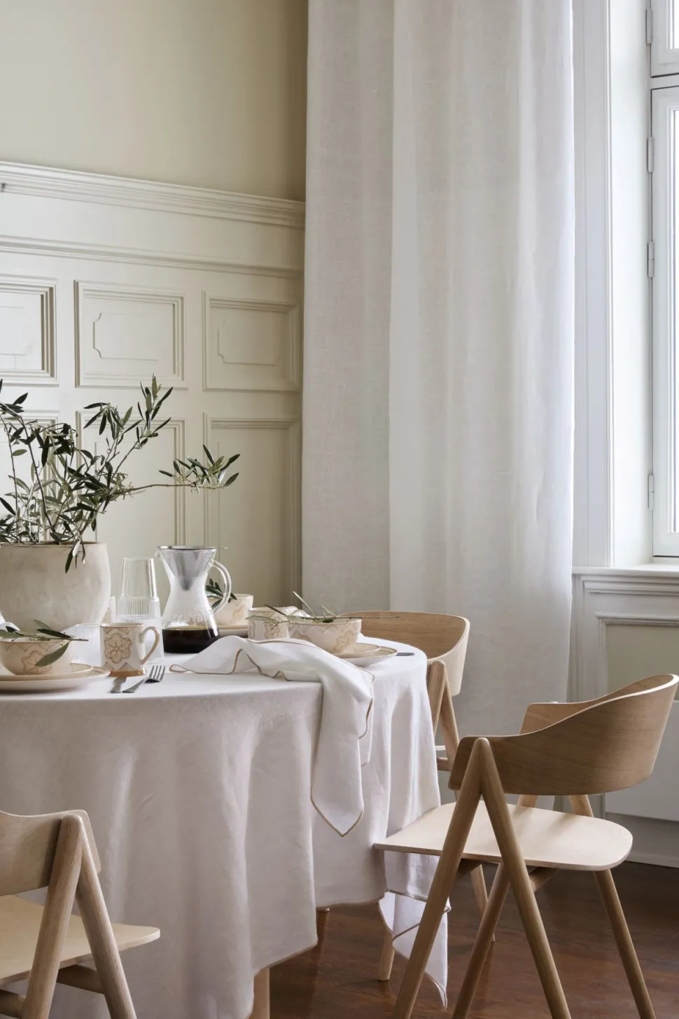Linserviett beige - 47x47 cm