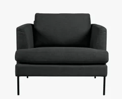 Loungestol grå - 93x94x80 cm