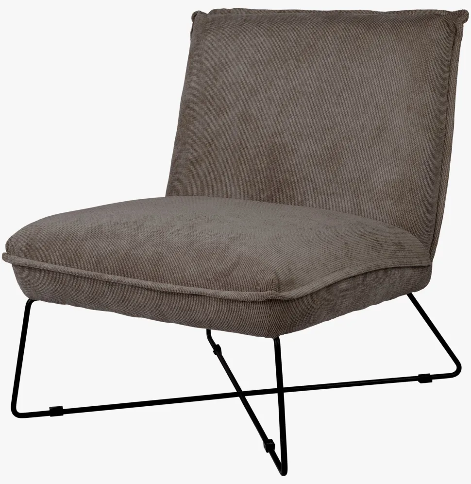 Loungestol lys brun - 72x83x82,5 cm