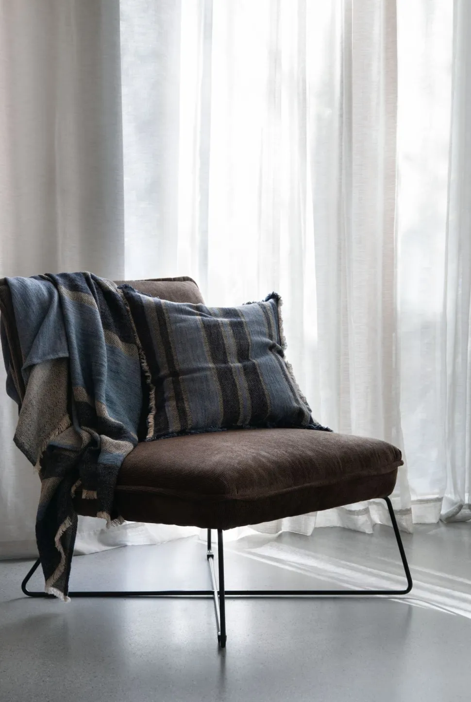 Loungestol lys brun - 72x83x82,5 cm