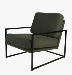 Loungestol olivengrønn - 66x86x78 cm