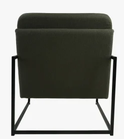 Loungestol olivengrønn - 66x86x78 cm